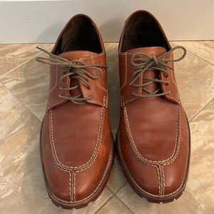 Cole Haan Mens Tan Brown Lace Up Split Toe Oxford Shoes 10.5M Nike Air